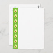 Custom Avocado Pattern Postkarte (Vorne/Hinten)