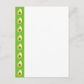 Custom Avocado Pattern Postkarte (Vorderseite)