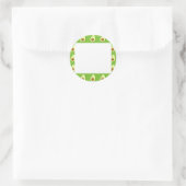 Custom Avocado Pattern Runder Aufkleber (Tasche)