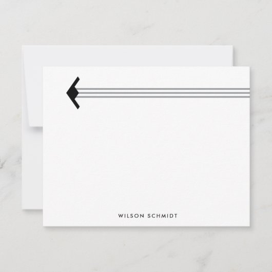 Custom B-21 Bomber- und Stripe-Contrail-Geschirr Mitteilungskarte (Vorderseite)