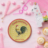 Custom B & B Country Rooster Bauernhof Pappteller (Party)