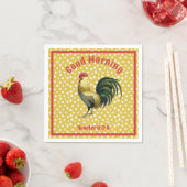 Custom B & B Country Rooster Bauernhof Serviette (Beispiel)