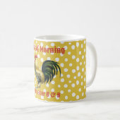 Custom B & B Country Rooster Farmhouse Coffee Tass Kaffeetasse (VorderseiteRechts)