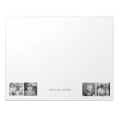 Custom B/W FotoCollage "Name's Posse" Niedlich Notizblock (Vorderseite)