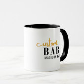 Custom Babe Funny Sprichwort Personalisierter Name Tasse (VorderseiteRechts)