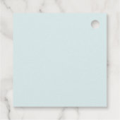 Custom Baby Bib Geschenkanhänger (Rückseite)