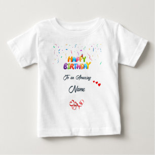 Custom Baby Birthday Geschenk T - Shirt - Soft & C