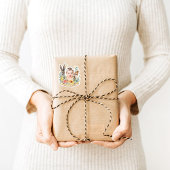 Custom Baby Birthday Sticker Gastgeschenk Woodland