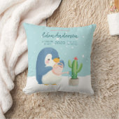 [Custom]Baby BirthStat Niedlich Penguin Cactus Kin Kissen (Decke)