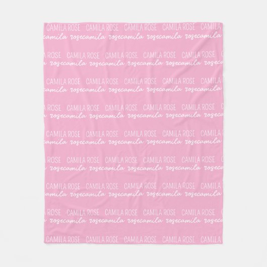 Custom Baby Blanket with Name, Personalized Name B Fleecedecke (Vorderseite)