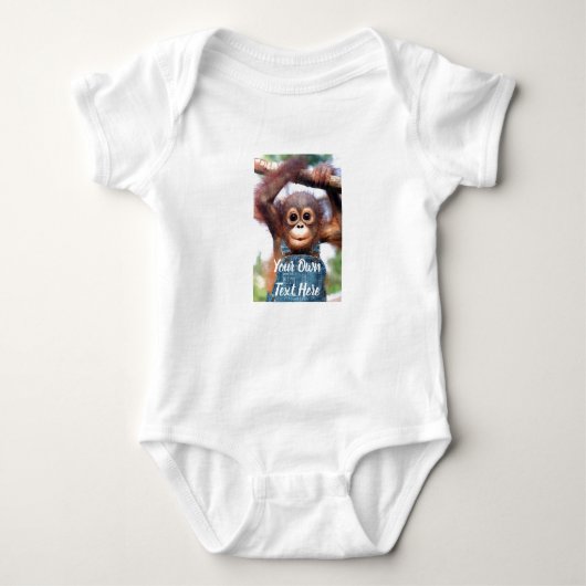 Custom Baby Bodysuit - Eigenes Bild und Text hinzu Baby Strampler (Vorderseite)