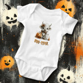 Custom Baby Bodysuit Highland Cow Ghost Pumpkin Baby Strampler
