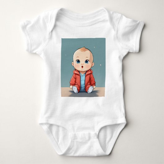 Custom Baby Bodysuit | Super Soft Jersey | Baby Strampler (Vorderseite)