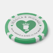Custom Baby Boy Birth Ankündigung Personalisiert Pokerchips (Einzeln)