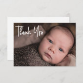 Custom Baby Boy Dusche Vielen Dank für Ihre Geburt Dankeskarte (Vorne/Hinten)