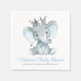 Custom Baby Boy Elephant Baby Dusche Serviette