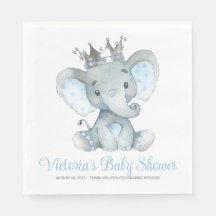 Custom Baby Boy Elephant Baby Dusche