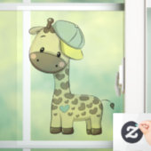Custom Baby Boy Giraffe Window Cloning Fensteraufkleber (Zuhause)