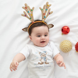 Custom Baby Boy My 1st Christmas Baby Strampler