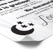 Custom Baby Boy Name Foto Liebe Sie zum Mond Poster (Ecke)