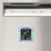 Custom Baby Boy Ultrasound Foto Magnet (In Situ (Geschirrspüler))