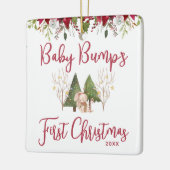 Custom Baby Bump's First Christmas Keramikornament (Links)