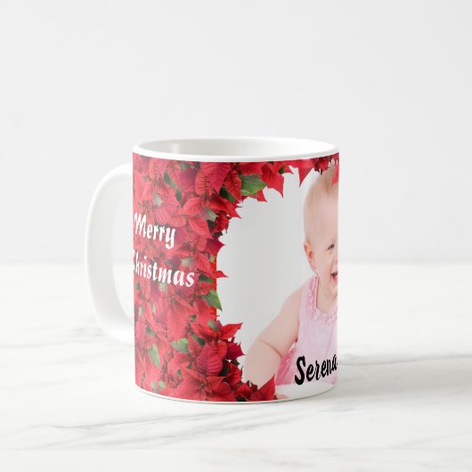 Custom Baby/Child Foto Christmas Kaffeetasse (Vorderseite Links)