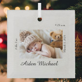 Custom Baby Christmas Ornament Aus Glas