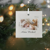 Custom Baby Christmas Ornament Aus Glas
