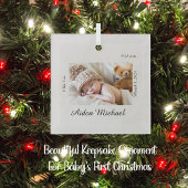 Custom Baby Christmas Ornament Aus Glas