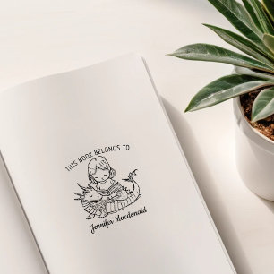 Custom Baby Dragon Buchzeichen Gummistempel