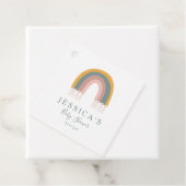 Custom Baby Dusche Boho Rainbow Minimalistisch Mut Geschenkanhänger (Beispiel)
