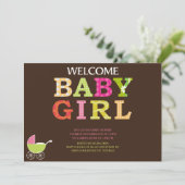 Custom Baby Dusche Einladung (Stehend Vorderseite)