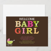 Custom Baby Dusche Einladung (Vorne/Hinten)