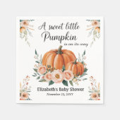 Custom Baby Dusche mit Pumpkin Design Serviette (Vorderseite)