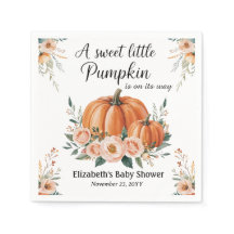 Custom Baby Dusche mit Pumpkin Design