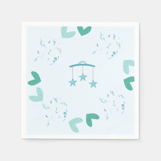 Custom Baby Dusche Napkins Serviette (Vorderseite)