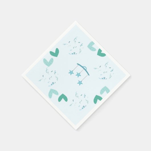Custom Baby Dusche Napkins Serviette (Ecke)