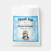 Custom Baby Dusche Vorzugstaschen mit Pinguin Desi Geschenktütchen (Vorderseite)