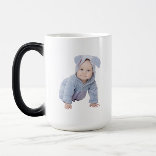 Custom Baby Face Child Picture Weihnachtsgeschenk Verwandlungstasse (Links)
