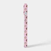 Custom Baby Face, Custom Family 3 Fotos Rosa iPhone 15 Hülle (Linke Seite)