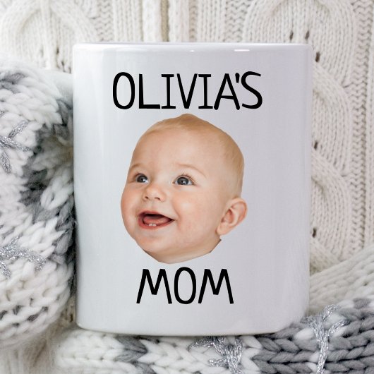 Custom Baby Face Foto Baby's Boy's Mama Vater Tasse
