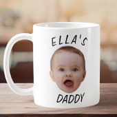 Custom Baby Face Foto Daddy Geschenk Kaffeetasse
