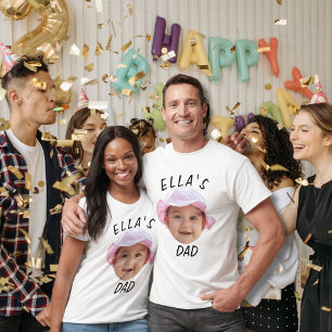 Custom Baby Face Foto New Dad T-Shirt