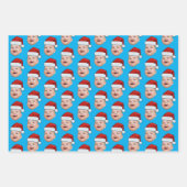 Custom Baby Face Foto Weihnachtsmannmütze Weihnach Geschenkpapier Set (Vorderseite 3)