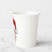 Custom Baby Face Foto Weihnachtsmannmütze Weihnach Pappbecher (Links)