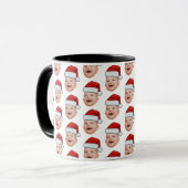 Custom Baby Face Foto Weihnachtsmannmütze Weihnach Tasse (Vorderseite Links)