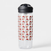 Custom Baby Face Foto Weihnachtsmannmütze Weihnach Trinkflasche (Vorderseite)