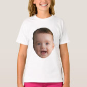Custom Baby Face, Funny Custom Foto T-Shirt (Vorderseite)