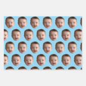 Custom Baby Face, Funny custom photo Geschenkpapier Set (Vorderseite 2)